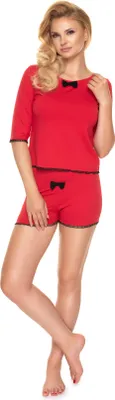 Imagen del producto de PeeKaBoo, pijama para mujer, modelo Wilderness, color rojo, talla S/M