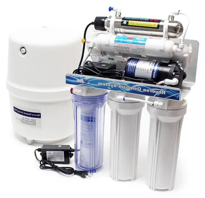 Immagine prodotto di Filtro a osmosi inversa - Sistema di filtraggio dell'acqua - Filtro per acqua potabile - Purificatore d'acqua - Filtro RO