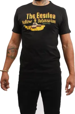 Produktbild von The Beatles - "Yellow Submarine Nothing Is Real" T-Shirt für Herren/Damen Uni RO199 (S) (Schwarz)
