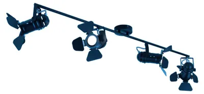 Produktbild von RGB LED Deckenleuchte, Spots beweglich, schwarz, L 125 cm
