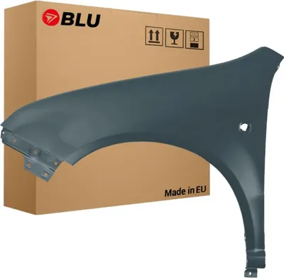 Zdjęcie produktu dla BLU Błotnik Premium pasujący do Skoda Fabia I (6Y) LF7V Lewy Szary GraphitGrau | 1999-2007 | Przedni Przód | Lakierowany | Gotowy do montażu | Ocynk