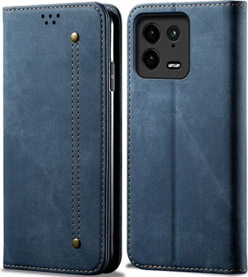 Obrázek produktu pro Xiaomi 13 Pouzdro, Kožené Peněženkové Pouzdro s Magnetickým Uzavíráním a Stojánkem pro Xiaomi 13 modré