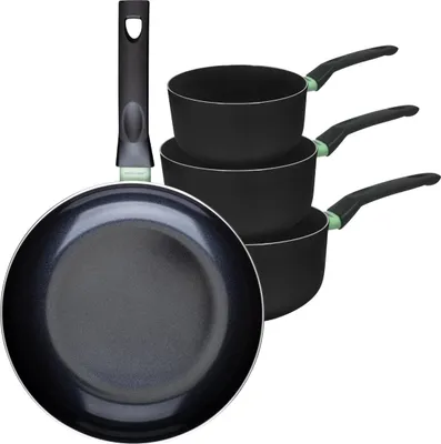 Image de Ensemble de 1 poêle de 30 cm et 3 casseroles 16, 18 et 20 cm Fackelmann Brandao