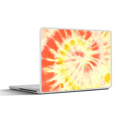 Produktbild von MuchoWow® Laptop Aufkleber Sticker Cover Sommer - Krawattenfärbung - Rot 36.5x27.5 cm - Laptop-Sticker