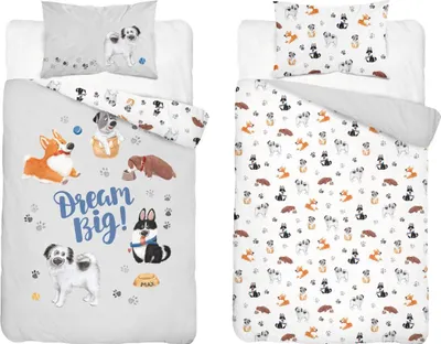 Produktbild von Babybettwäsche 90x120 Hunde BAUMWOLLE