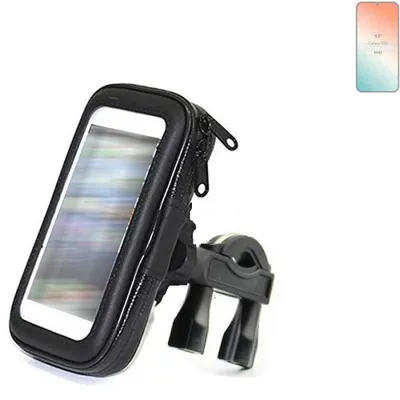 Produktbild von K-S-Trade Fahrrad-Halterung kompatibel mit Samsung Galaxy S24  Handy-Halterung Halter Lenkstange Fahrradhalterung Motorrad Bike Mount Wasserabweisend