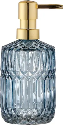 Produktbild von Nachfüllbarer Glas Seifenspender Blau für Bad und Küche