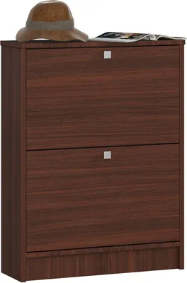 Produktbild von Schuhschrank AKORD in der Farbe Wenge mit 2 Schuhkipper B60 x H80 x T20 cm