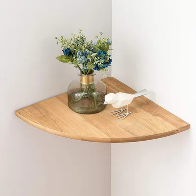 Image de Étagère murale en bois - Étagère de 25 cm (10 pouces) pour la décoration et le rangement