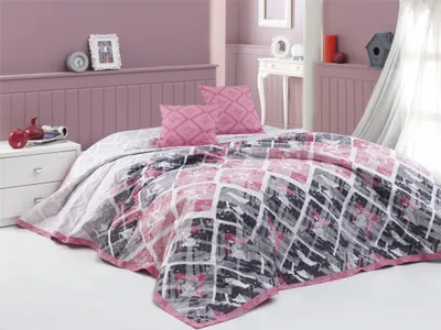Zdjęcie produktu dla Narzuta Riviéra Różowa - 220x240 + 2x 40x40 cm