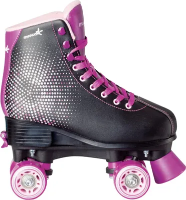 Produktbild von muuwmi Rollschuh Disco lila, Gr. 35-38, ABEC 5 Kugellager, hochwertiges Kunstleder, Fersen- und Zehenkappenverstärkung