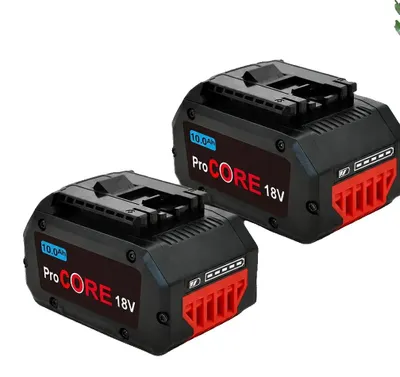 Produktbild von Wiederaufladbarer Akku-Pack, 10,0 Ah Kapazität, kompatibel mit Elektrowerkzeugen, 2STK-10Ah-Batterie, 18V-c