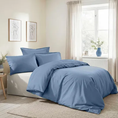 Produktbild von L'essentiel Maison, Ranforce Bettwäsche Set (CZ) - 100% Baumwolle, Blau, 140x200 cm