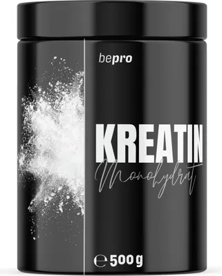 Produktbild von Creatin Pulver 500g - Vegan - Halal - Meshfaktor 200 - Dose - Neutral - Kreatin - bepro®