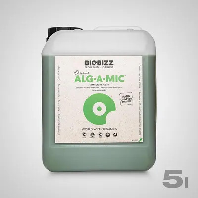 Produktbild von BioBizz Alg-A-Mic 5L Biostimulator für gesunde Pflanzen | 100% organisch, chlorophyllfördernd, stressreduzierend