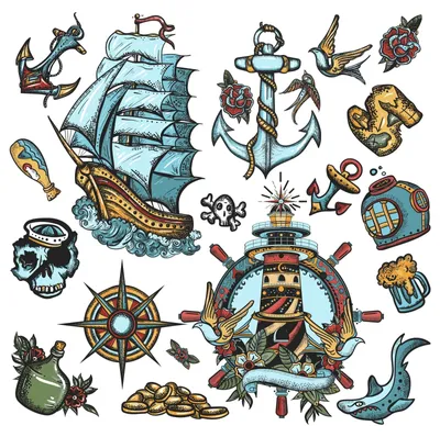 Image de Autocollant mural sur le thème des pirates, idéal pour la décoration de chambres d'enfants