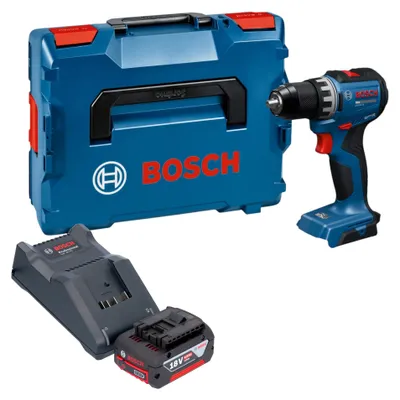 Image de Perceuse-visseuse sans fil Bosch GSR 18V-52 Professional 18 V 70 Nm sans balais + 1 batterie 4,0 Ah + chargeur + L-Boxx