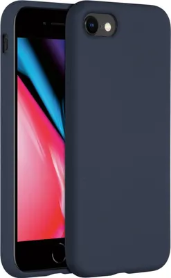 Zdjęcie produktu dla Accezz Liquid Silicone Backcover dla Apple iPhone SE (2022 / 2020) / 8 / 7 - ciemnoniebieski