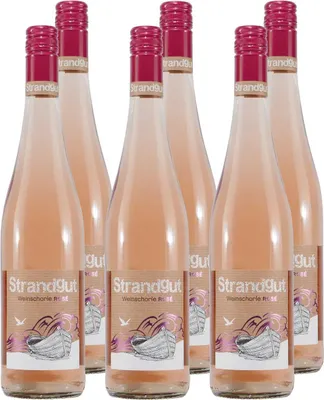 Produktbild von Strandgut Weinschorle Rosé 6% vol. 0,75l 6 Flaschen