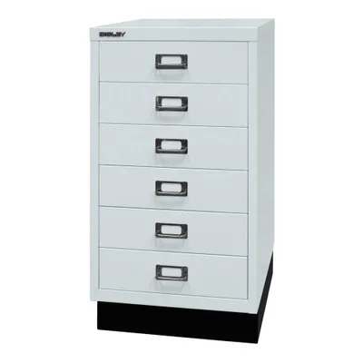 Produktbild von BISLEY MultiDrawer™ L29A36S Schubladenschrank lichtgrau 6 Schubladen 34,9 x 43,2 x 67,0 cm
