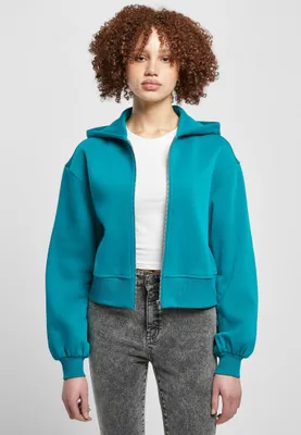 Immagine prodotto di Urban Classics - Giacca corta con zip da donna verde acqua - 3XL