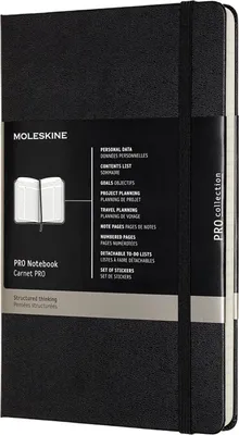 Produktbild von Moleskine Pro Notebook A4 Hard Cover Bla