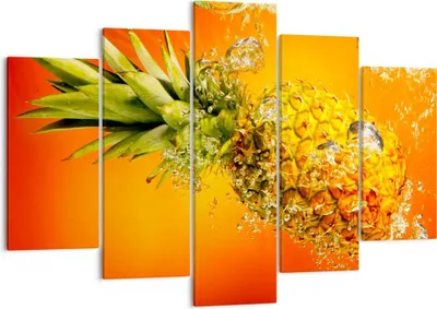 Produktbild von Bild auf Leinwand - Leinwandbild - Karibik ananas frucht gesund - 150x100cm - Wand Bild - Wanddeko - Leinwanddruck - Bilder - Kunstdruck - Wanddekoration - Leinwand bilder - Wandkunst - EA150x100-2209