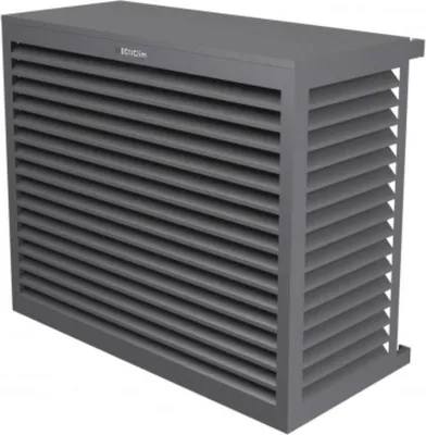 Produktbild von DECOCLIM Aluminium Schutzgehäuse RAL7037 Größe L, Innenmaße: H 950 x W 1100 x D 550-700 mm (Tiefe anpassbar)