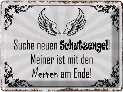 Produktbild von vianmo Blechschild 30x40 cm suche neuen Schutzengel Spruch Zitat