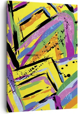 Produktbild von Bild auf Leinwand - Leinwandbild - Einteilig - Abstraktion modern - 50x70cm - Wand Bild - Wanddeko - Wandbilder - Leinwanddruck - Wanddekoration - Leinwand bilder - Wandbild - PA50x70-4111