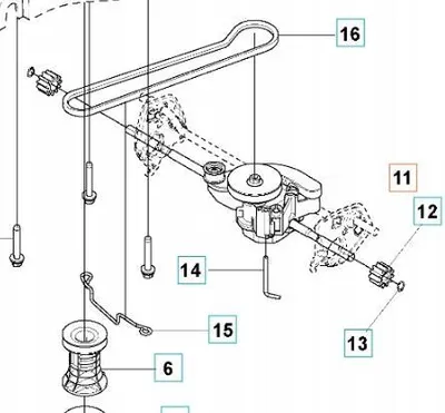Zdjęcie produktu dla Przekładnia do kosiarki Husqvarna LC247S LC247SP LM2247CD LM2247CDP
