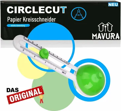 Produktbild von CIRCLECUT Kreisschneider Papier Zirkelschneider Rundschneider mit Ersatzklingen