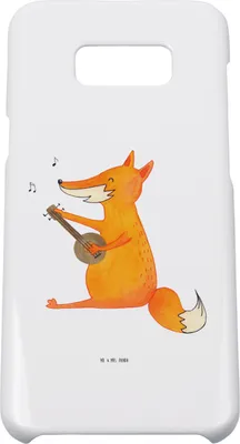 Produktbild von Mr. & Mrs. Panda Samsung Galaxy S8 plus Handyhülle  Fuchs Gitarre - Weiß - Geschenk, Cover, Optimistisch, Handycover, Hülle, Musiker, Singen, Sänger, Handy