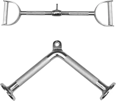 Produktbild von Sporttrend 24 - Seilzug Set - V Griff + Latzugstange mit Hufgriff