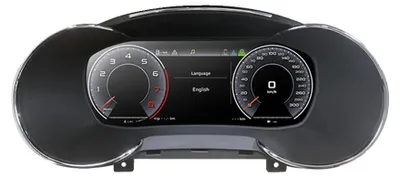 Produktbild von Digitales Armaturenbrett, kompatibel mit Audi A3 8V 2008-2019, hochauflösendes Display, Lenkradsteuerung, schwarz