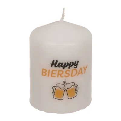 Produktbild von OOTB Stumpenkerze Happy Biersday