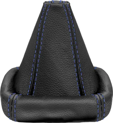 Produktbild von Schaltsack Naht blau Schaltmanschette passend für VW Golf 2 3 Passat 35i Polo 6N Vento 100% Echtleder