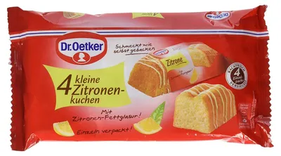 Image de Oetker Gâteau au citron prêt à cuire avec glaçage gras au citron 140g