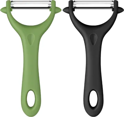 Produktbild von AUAUY 2PCS Universalschäler Edelstahl Set Gemüseschäler Karotten Gemüse
