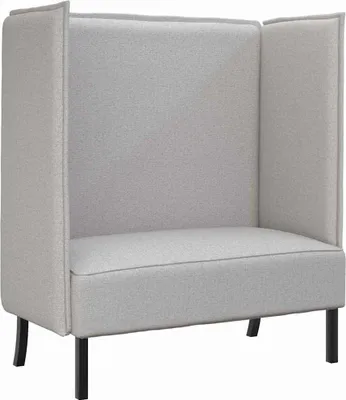 Produktbild von vidaXL Hoher Rücken Sofa Wolkengrau 109 x 56 x 121 cm Stoff