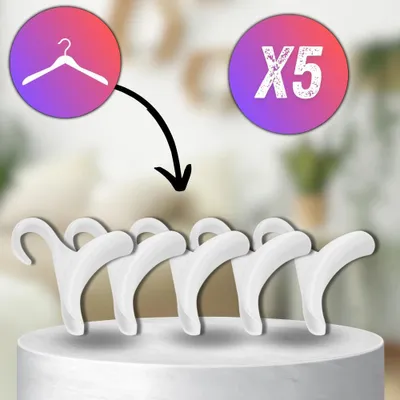 Immagine prodotto di Set di appendini per sacchetti di plastica bianchi 5 pz
