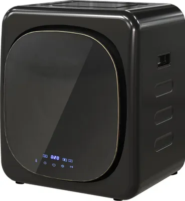 Produktbild von Wäschetrockner mit UV-Desinfektion, kompakte Bauweise, 4 kg Kapazität, Edelstahl, Schwarz