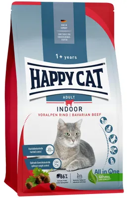Obrázok produktu pre Happy Cat Indoor Dry Food Adult Pre-Alps Beef 1,3kg