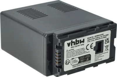 Produktbild von vhbw Akku Ersatz für Panasonic VW-VBG6 für Videokamera Camcorder (4400 mAh, 7,4 V, Li-Ion) + Infochip