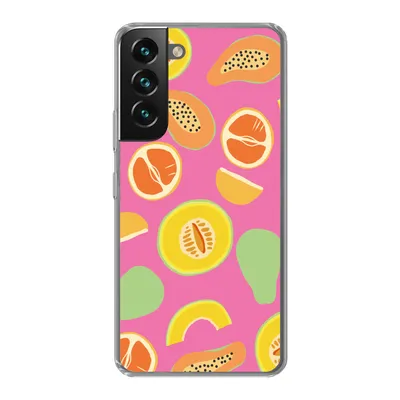 Produktbild von MuchoWow® Handyhülle Schutzhülle Hülle für Samsung Galaxy S22 Plus Obst - Muster - Rosa Silikon Softcase Handy Hülle - Schutzabdeckung