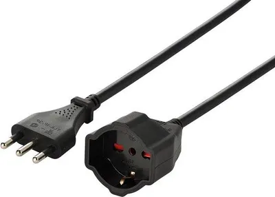 Imagen del producto de Enchufe Schuko de 10 metros, 16A, con conector de 10/16A, color , con cable de plástico de 3 x 15 mm²