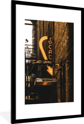 Produktbild von MuchoWow® MuchoWow® Gerahmtes Poster Goldener - Teller - Stadt 60x90 cm - Poster mit zchwarzem Bilderrahmen - Dekoration - Wandposter Wohnzimmer - Hochwertig