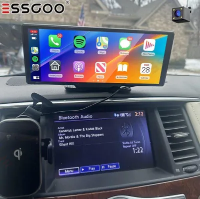 Produktbild von Autoradio Touchscreen 4K Dashcam Apple Carplay Android Auto Wireless Rückfahrkamera GPS Navigation Freisprechanlage für Universal Fahrzeuge