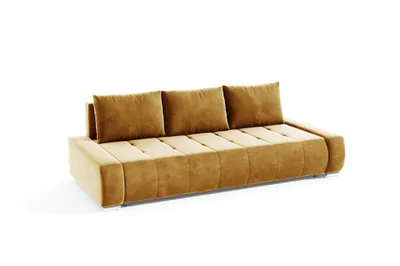Produktbild von Sofa 3-Sitzer mit Schlaffunktion VOGAR Stoff Monolith Honiggelb