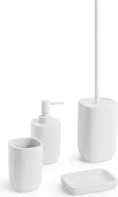 Image de YLENIA Brosse à WC à poser, blanc